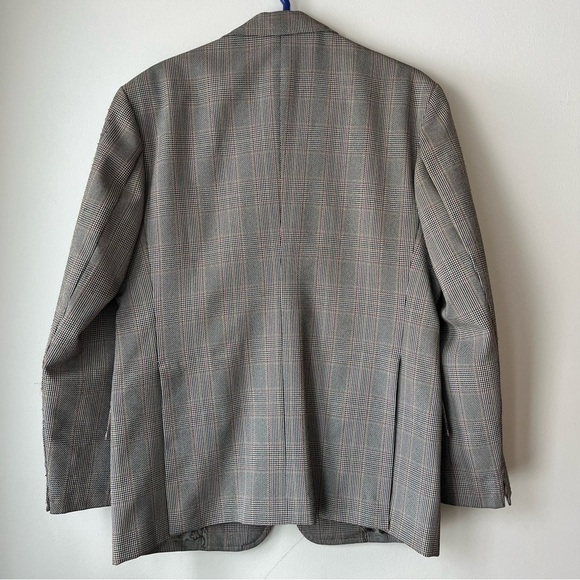 Vintage 1980s Impex International Blazer Hand Tailored Glen Plaid, 40R - Picture 4 of 11